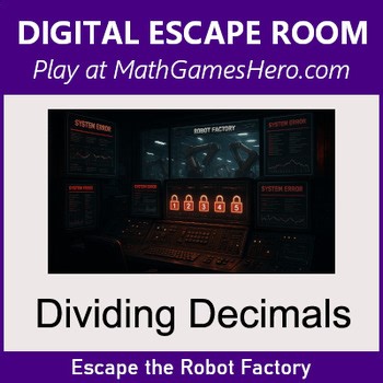 Dividing Decimals | Digital Math Escape Room Game