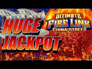 HUGE JACKPOT on MAX BET!! Ultimate Fire Link China Street Slot Machine | HIGH LIMIT LIVE SLOT PLAY