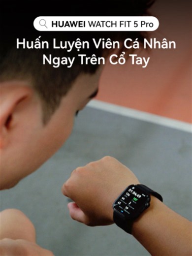 HUAWEI WATCH FIT 5 Pro – huấn luyện viên cá nhân ngay trên cổ tay. ⌚🎾 Với chế độ Racket Sports chuyên sâu, đồng hồ hỗ trợ theo dõi tennis, cầu lông, pickleball cùng nhiều chỉ số luyện tập chi tiết, giúp bạn hiểu rõ từng chuyển động và cải thiện phong độ mỗi ngày. Trải nghiệm ngay để nâng cấp từng pha bóng! 💙 #HuaweiMobile #HUAWEIWATCHFIT5Pro