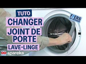 How do I change the door seal on a washing machine?