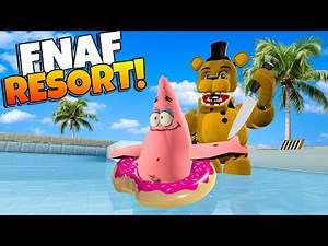 Patrick Finds FNAF at a Resort in Garry's Mod Slashers?!