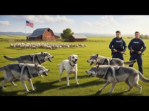 Brave Rescue Squad Fights Wolves to Protect Faithful Labrador Shepherd 🐕| Wildlife Rescue