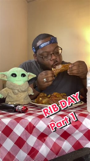 Part 1 #FYP #Mukbang #Ribs #Yoda #Eating #Tiktok #Pork #Food #Love #Happy #Viral #Eat #Part1