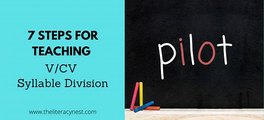 7 Steps for Teaching V/CV Syllable Division