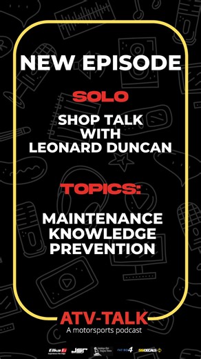 A few habits can make or break your motor. 🔧 From over-revving to skipped oil changes, Leonard Duncan explains what really shortens an engine’s life and how to stop it. 🎧 Listen now to “Why Engines Fail” — new Shop Talk on ATV-TALK! #ATVTALKPodcast #ShopTalk #EngineFailure #ATVPerformance #OffRoadTechTalk #MotocrossMaintenance #RiderTips #RacePrep #ATVRepair #MotorsportsCulture | ATV-TALK