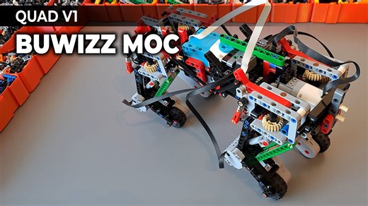 Inspired by Biomechanical bricks, we created our first prototype of a four-legged robot made of LEGO® bricks and powered by BuWizz! 🦾 ✨ Current version includes: 🔹 Four drive motors 🔹 Angular motor for steering 🔹 Motorized leg lift 🔹 Shock absorbers for support 🚧 Issues to solve: ⚠️ Too much slack in body tilt ⚠️ Gears clash with shock absorbers 🚀 The next version will feature three angular motors for smoother steering and stiffer body control. 📩 Subscribe to our YouTube channel: https:/