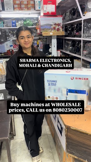 SHARMA ELECTRONICS MOHALI & CHANDIGARH on Instagram: "✨ Happy New Year! 🎉 Kicking off 2026 with joy and creativity! Our happy customer traveled all the way to get their Singer fully automatic designer machine with 36 stitch functions at wholesale price! 🧵✨ We provided all the info they needed, and remember, we offer all-India delivery at amazing wholesale prices! 🌟🚚 You guys too can purchase any type of stitching, embroidery or Industrial hi-speed machines at WHOLESALE price WhatsApp us on +