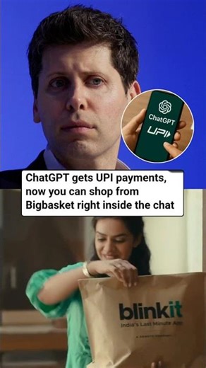Bigbasket brings grocery shopping to ChatGPT with UPI payments #bigbasket #chatgpt