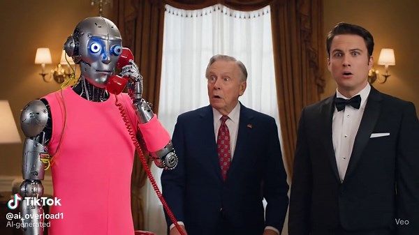 Diff'rent Blokes - Season 2, Episode 9 - Malfour's Communist Plot Silly Android! Chuck and Malfour meet the President, but when Malfour picks up the red phone, who knows what antics will follow! #ai #fyp #veo3 #chuck #Malfour #DiffrentBlokes #season2 #president #Commies #phone #bomb