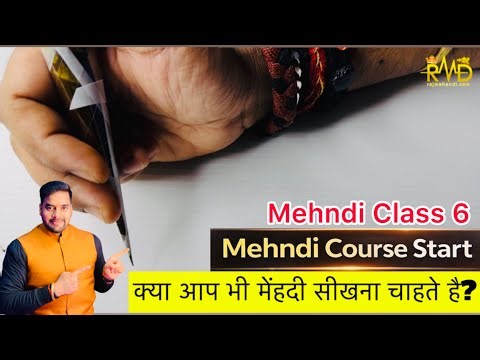 Mehndi Class 6 | Easy Ambi Design Tricks for Beginners | Step by Step Mehndi Course | Raj Mehandi