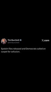 Epstein files released and Democrats called on carpet for collusion. | Tim Burchett
