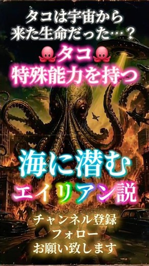 タコは宇宙から来た生命だった…？特殊能力を持つ海に潜むエイリアン説【3選】ロバート・ロバの野望！UFO都市伝説 #ufoバラエティ