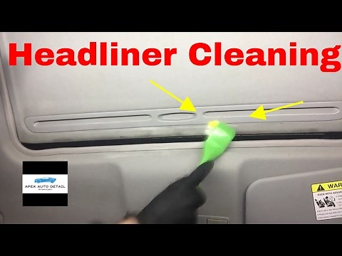 How to clean your car or truck headliner.