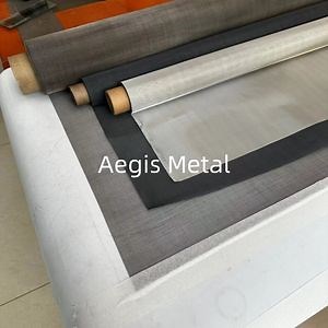 [Hot Item] 0.1mm Ti Wire Woven Filter Cloth 150 200 100 Mesh Titanium Mesh Screen