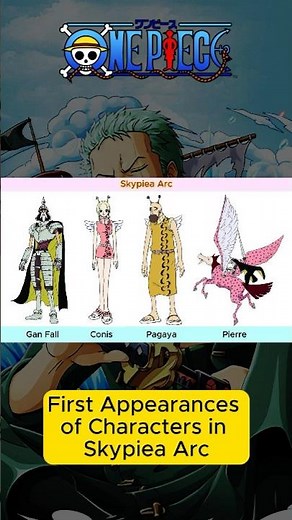 1st ONE PIECE Character Appearance in Skypiea Arc