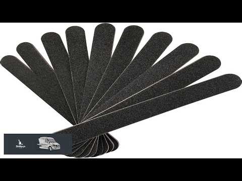 HeeYaa Nail File 10 PCS Professional Double Sided 100 180 Grit Nail Files