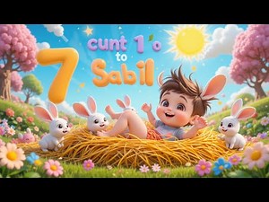 Rabbit Counting Song for Kids | Learn Numbers 1 to 10 with Rabbits | Fun Educational Video