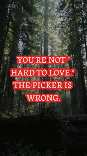 You’re NOT Hard to Love ❤️ | Why Your Picker is Broken #RelationshipAdvice #Shorts
