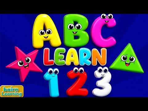 Preschool Learning Videos For 4 Year Olds | ABCs, Numbers, Colors & Shapes Song for Toddlers