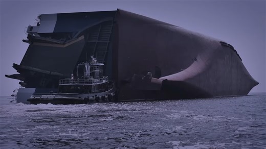 4,200 new cars went down as an $80M carrier capsized