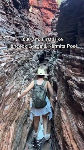 What a typical day adventuring in Karijini looks like After two days camping in the swags, we