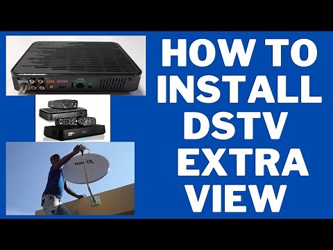 How to install dstv extra view with 2 hd decoders, twin lnb, diplexer, smart lnb Jhb