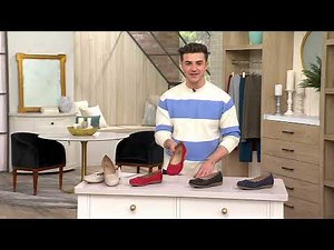 Earth Leather Perforated Slip-Ons w/ Scalloped Edge - Bria on QVC