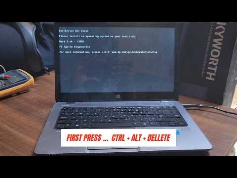 How to fix "No boot device found. Press any key to reboot the machine HP and DELL laptops ! DIY