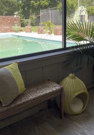 A patio reimagined!#fyp #aprylsdecor #interiordecorator #patio #lemon #foryoupage #followme #tik_tok #memphisdecorator #outside