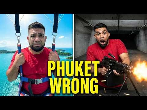They Convinced me to go Parasailing, Guns and Swim Hungover in Thailand