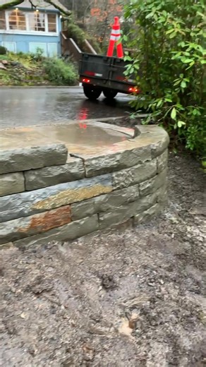 Quick little walkthrough of last week’s job with - he and finished up the flagging and the final details on the wall today. It was a pretty interesting low wall, tying into some old steps that #explore #fyp #viralreels #reeloftheday #reel #viral #follow | Sheldon Alexander | Facebook