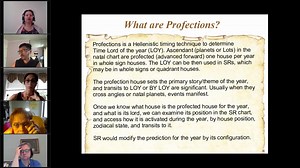 Solar Returns and Profections: Traditional Predictive Techniques, with Elena Lumen, Ph.D.