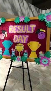 Result day board decoration idea#youtubeshorts #diy #diyschoolcraft #craft #