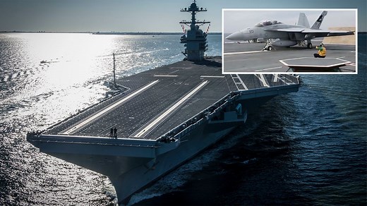 Teuerster Flugzeugträger der Welt katapultiert Kampfjets in die Luft