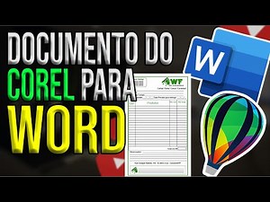 COMO CONVERTER ARQUIVO DO COREL DRAW PARA WORD