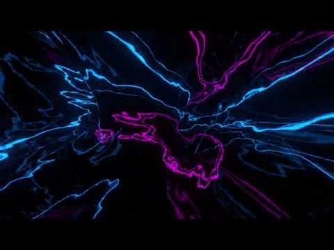 Pulsing waves rotating torus with camera rotation - Blue Pink - 4K Wallpaper loop Tunnel