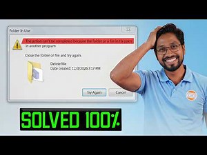 Can’t Delete File or Folder? 😱 Fix “File Open” Error in Windows (Easy Guide)