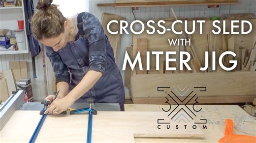 Making a cross cut sled for beginners