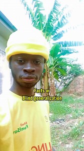 Fact or blind generalization | Safo Newman