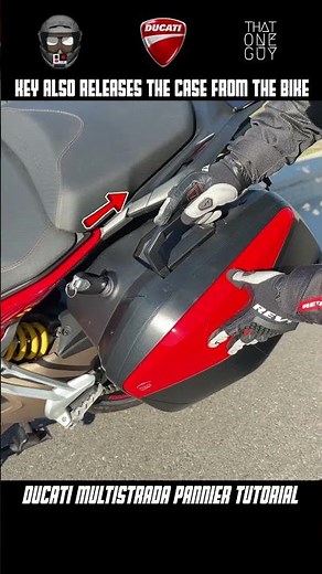 Ducati Multistrada pannier side case removal/installation #saddlebags #pannier #ducati