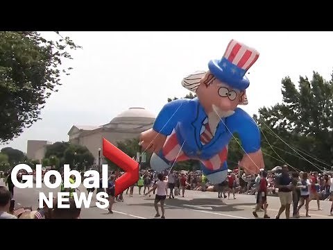 Americans celebrate Independence Day with parade in Washington, D.C.