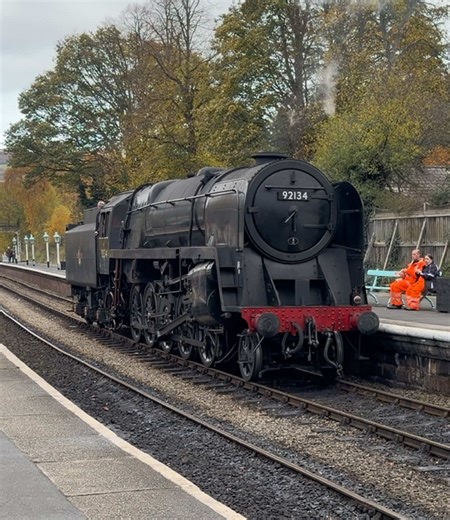 Locomotive 92134 at NYMR: Preparation for Winter Gala