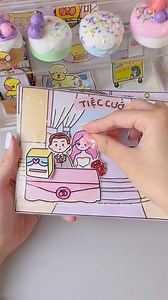 Hướng Dẫn Làm Squishy Bộ Tranh Tiệc Cưới | Đồ Chơi Giấy Cô Tiên Xanh | Cô Tiên Xanh