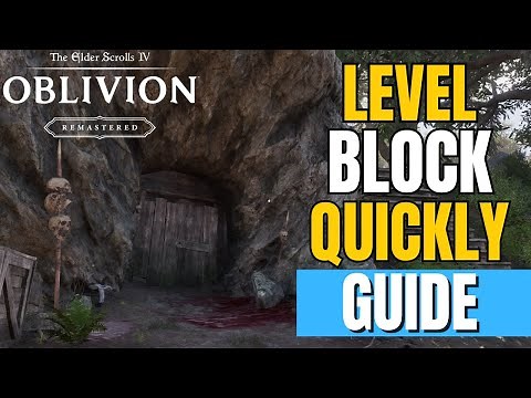 Oblivion Remastered - How To Level Block Fast & Easy | Level Light or Heavy Armor At The Same Time