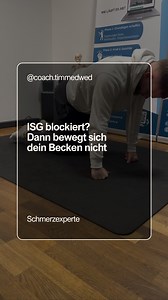 Viele glauben, sie hätten eine „ISG-Blockade“, doch in Wahrheit ist es das Becken, das seine Bewegung verloren hat. Wenn Hüfte und Gesäß fest sind, kompensiert die Lendenwirbelsäule und genau dort entsteht Schmerz, Druck oder Brennen im Kreuz. ⚠️ Aber: Übungen allein reichen nicht. Im Coaching lösen wir muskuläre Ursachen dauerhaft – Schritt für Schritt, bis dein Körper wieder stabil und frei funktioniert. 💪 Über 50.000 Menschen in der Community. Über 500 Kund:innen haben’s schon geschafft. Wen