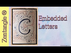 Zentangle ® Dingbatz || Embedded Letters || Zine Project