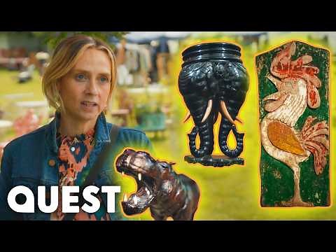Viki & Drew Hunt For Rare Treasures At The First Ever Paxton House Antiques Fair | Salvage Hunters
