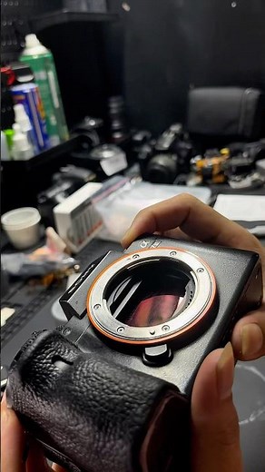 Cleaning sensor sony a73 #camera #cleaninglensa #repairing #reparasi #photography