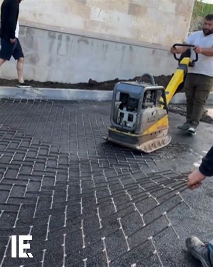 343K views · 470 reactions | Many people think patterned asphalt is a complex process of bricklaying. But a pattern and a steamroller make short work of the process. The right machinery saves people time and hard work in creating patterned asphalt.  haydar_oyit / IG | Interesting Engineering | Facebook