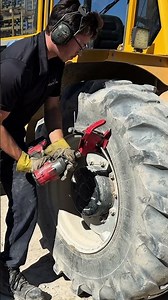 Breaking the Bead on a Massive Tractor Tire — Solo, No Shop Needed